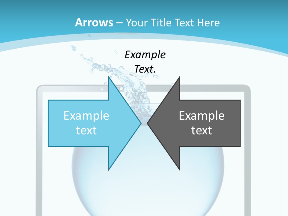 Isolated Motion Computer PowerPoint Template