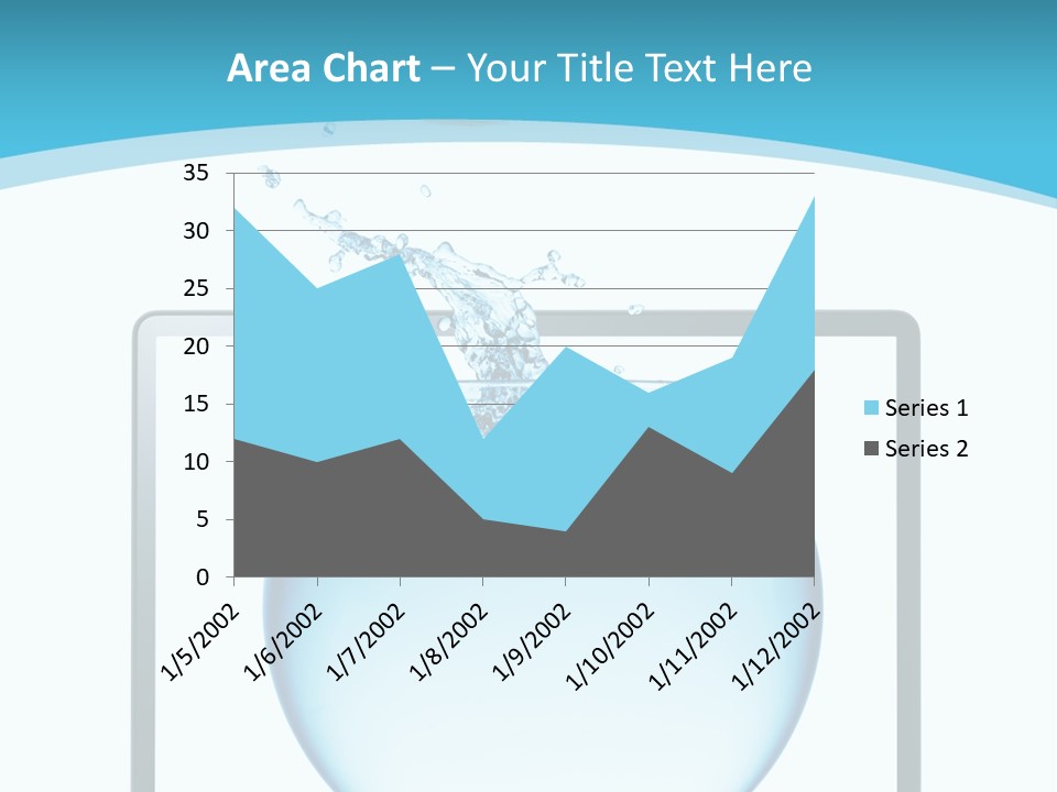 Isolated Motion Computer PowerPoint Template