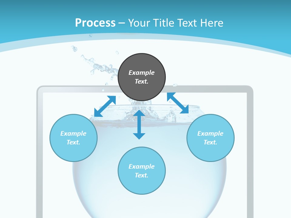 Isolated Motion Computer PowerPoint Template