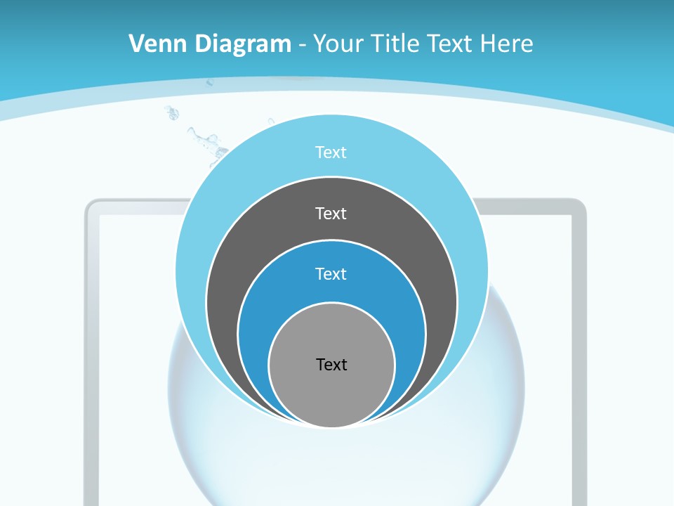 Isolated Motion Computer PowerPoint Template