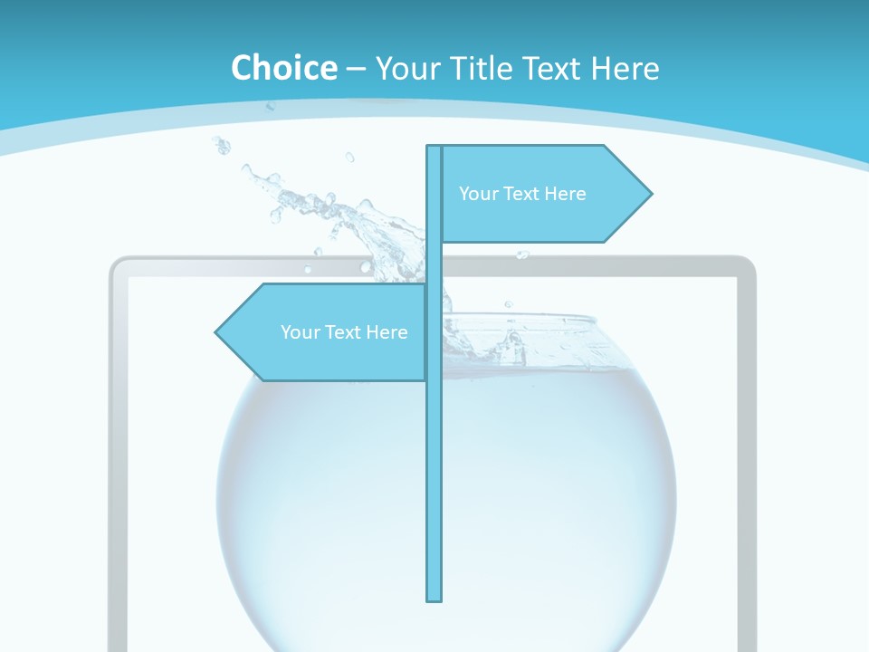 Isolated Motion Computer PowerPoint Template