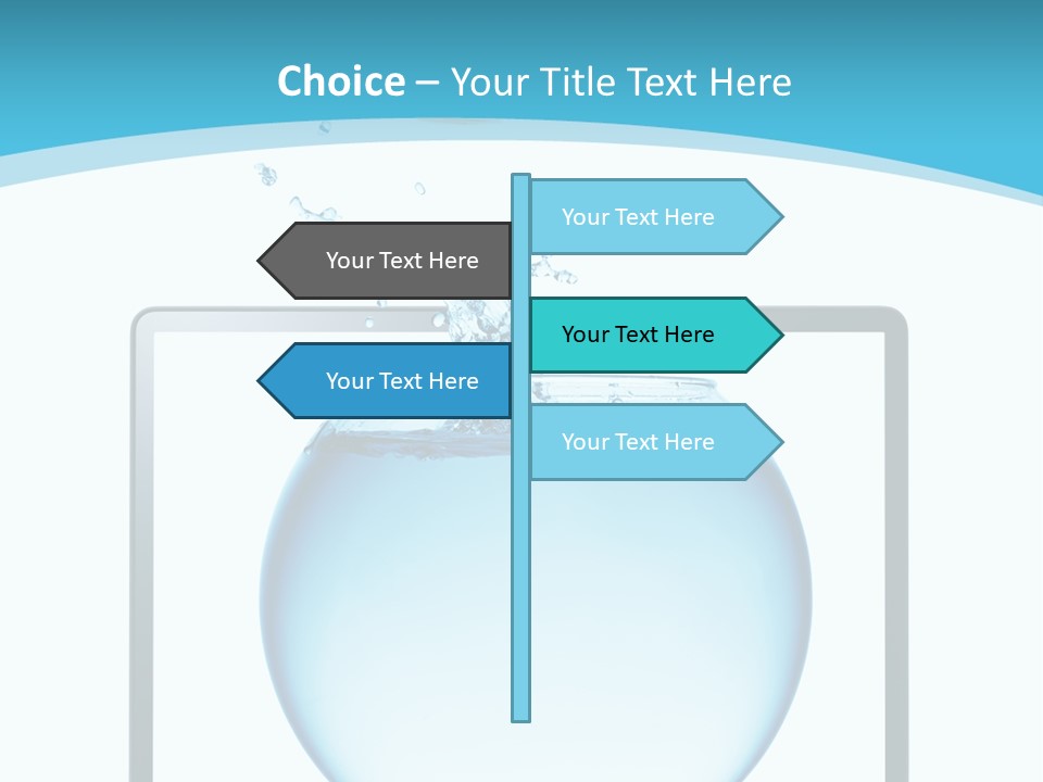 Isolated Motion Computer PowerPoint Template