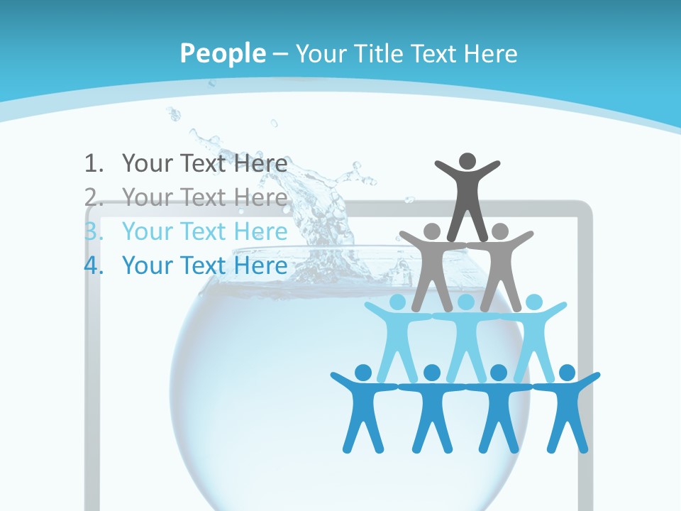 Isolated Motion Computer PowerPoint Template