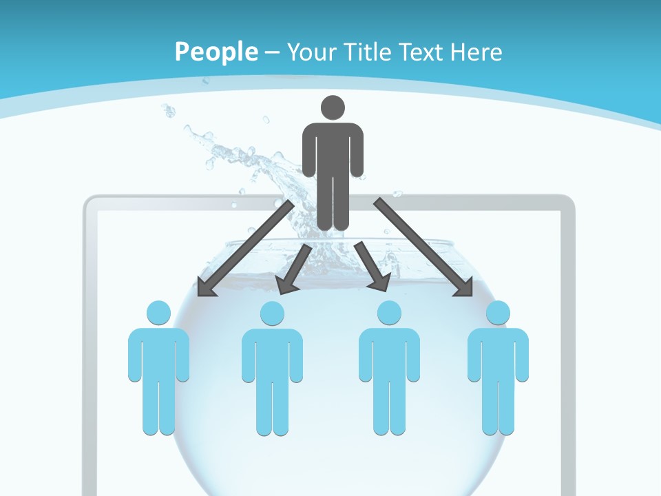 Isolated Motion Computer PowerPoint Template