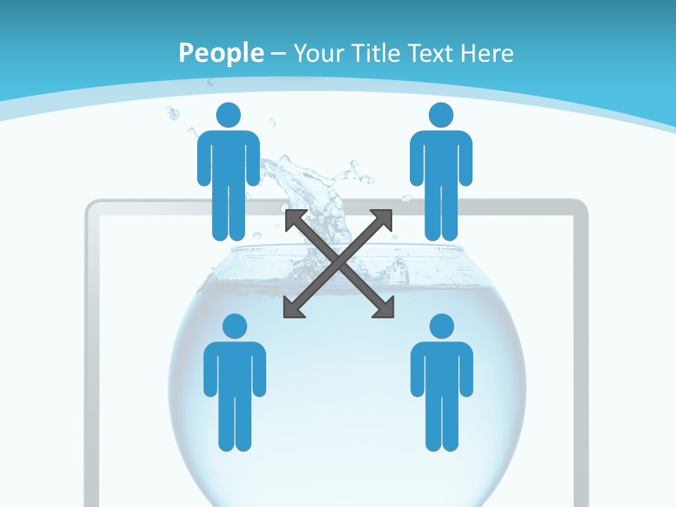 Isolated Motion Computer PowerPoint Template