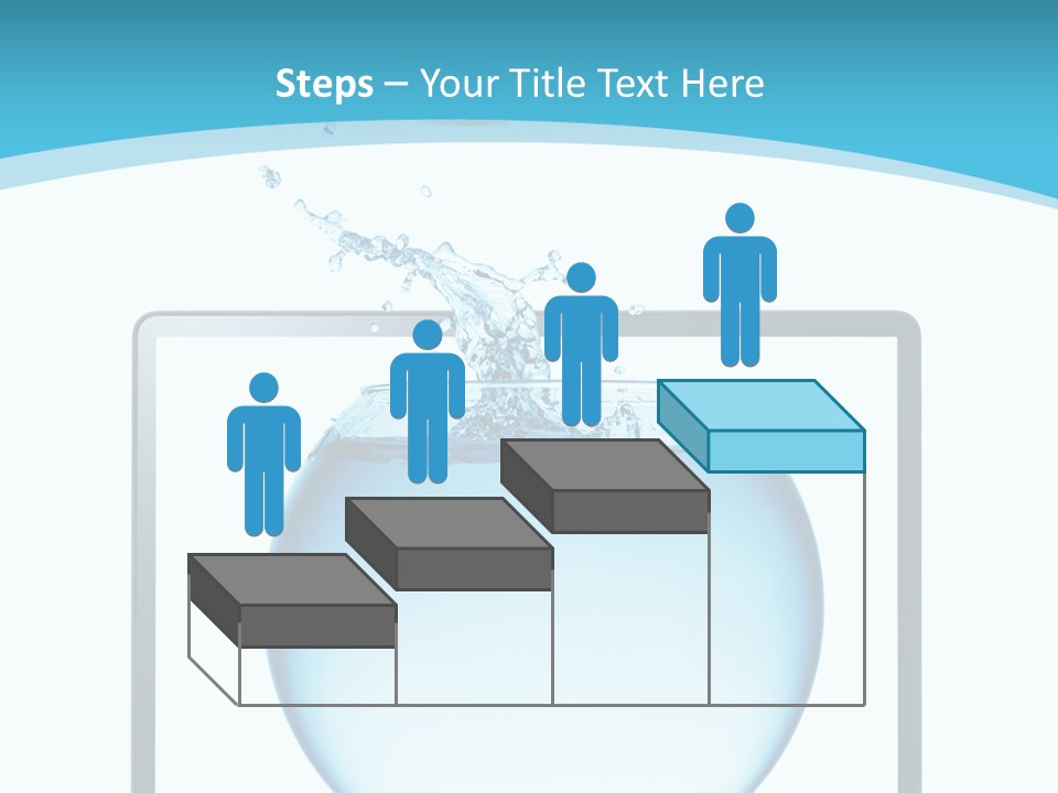 Isolated Motion Computer PowerPoint Template