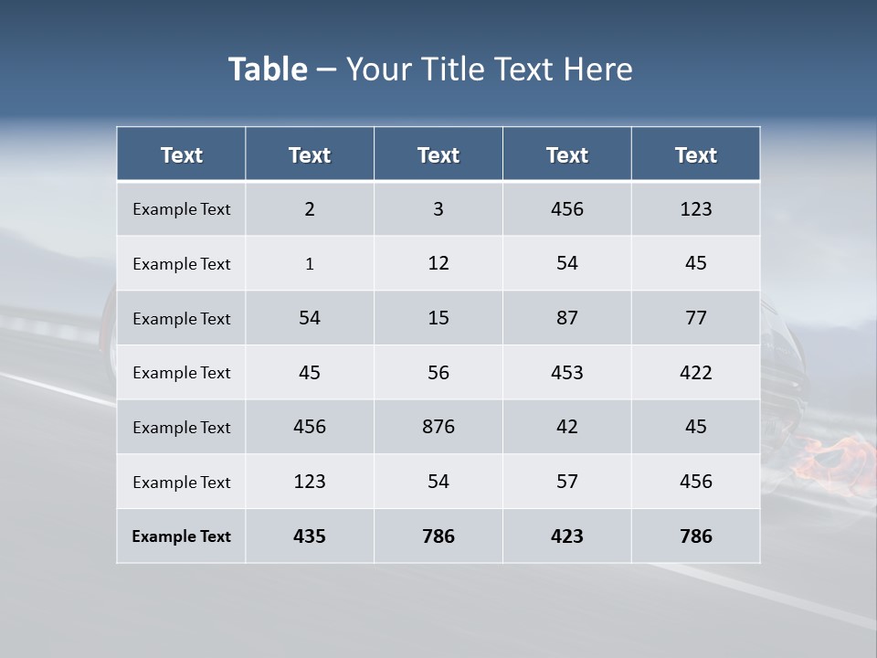 Illustration Fiery Design PowerPoint Template