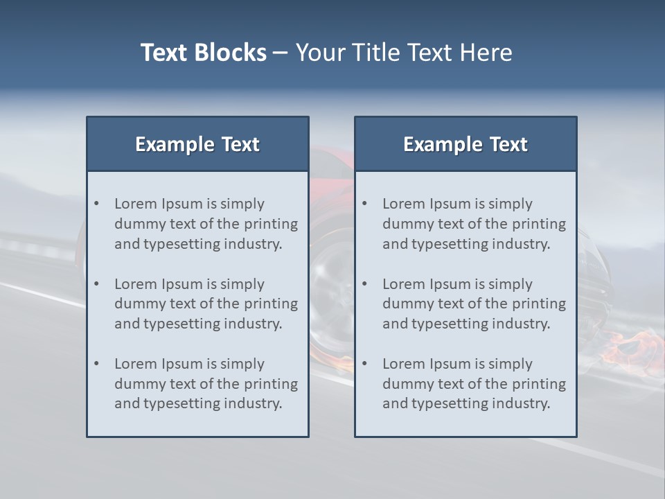 Illustration Fiery Design PowerPoint Template