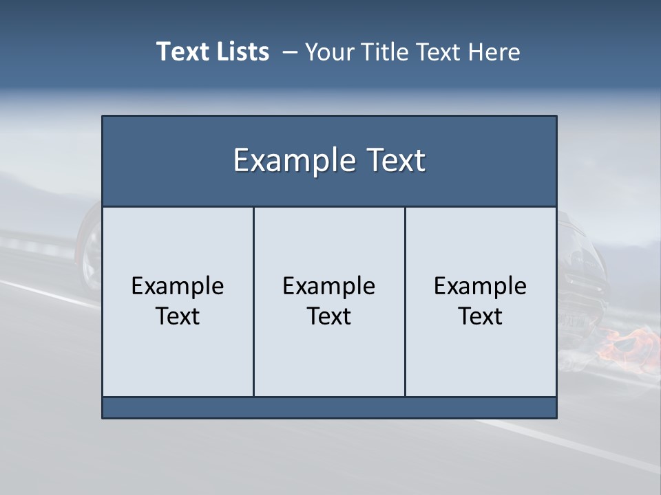 Illustration Fiery Design PowerPoint Template