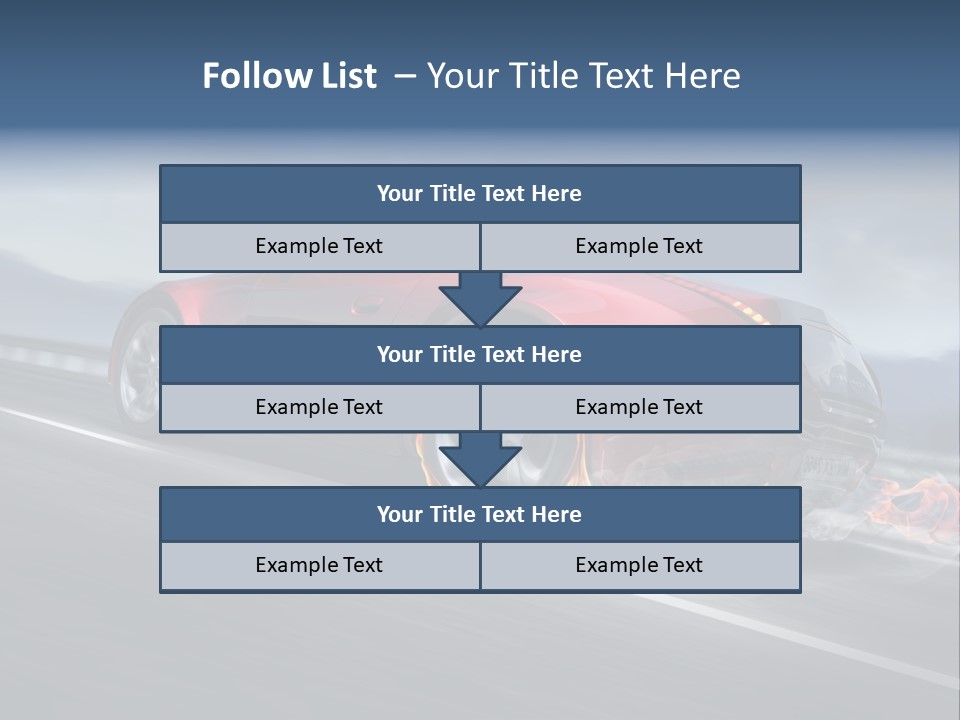 Illustration Fiery Design PowerPoint Template