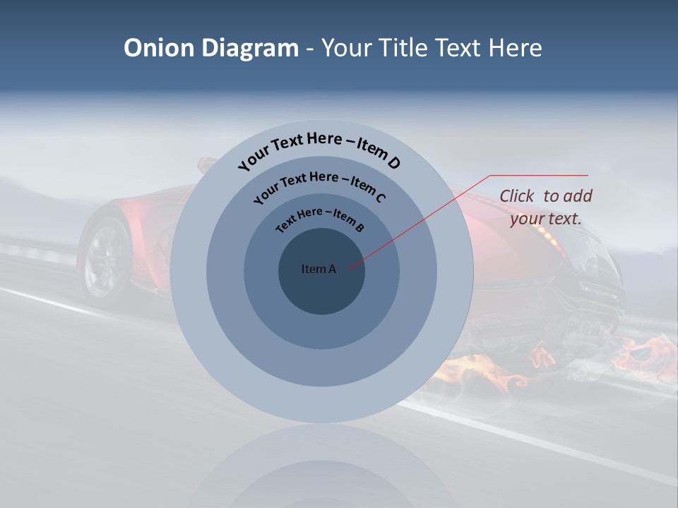 Illustration Fiery Design PowerPoint Template