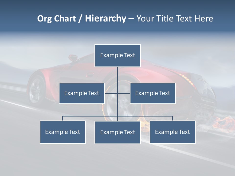 Illustration Fiery Design PowerPoint Template