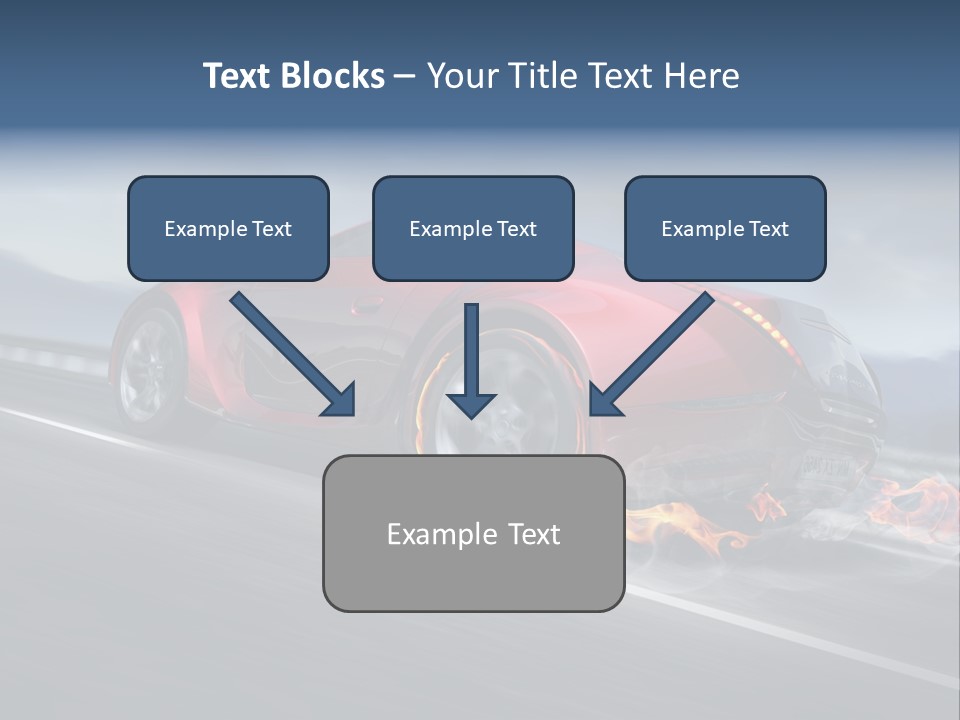 Illustration Fiery Design PowerPoint Template