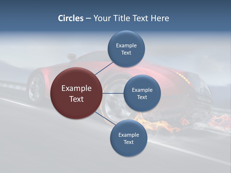 Illustration Fiery Design PowerPoint Template