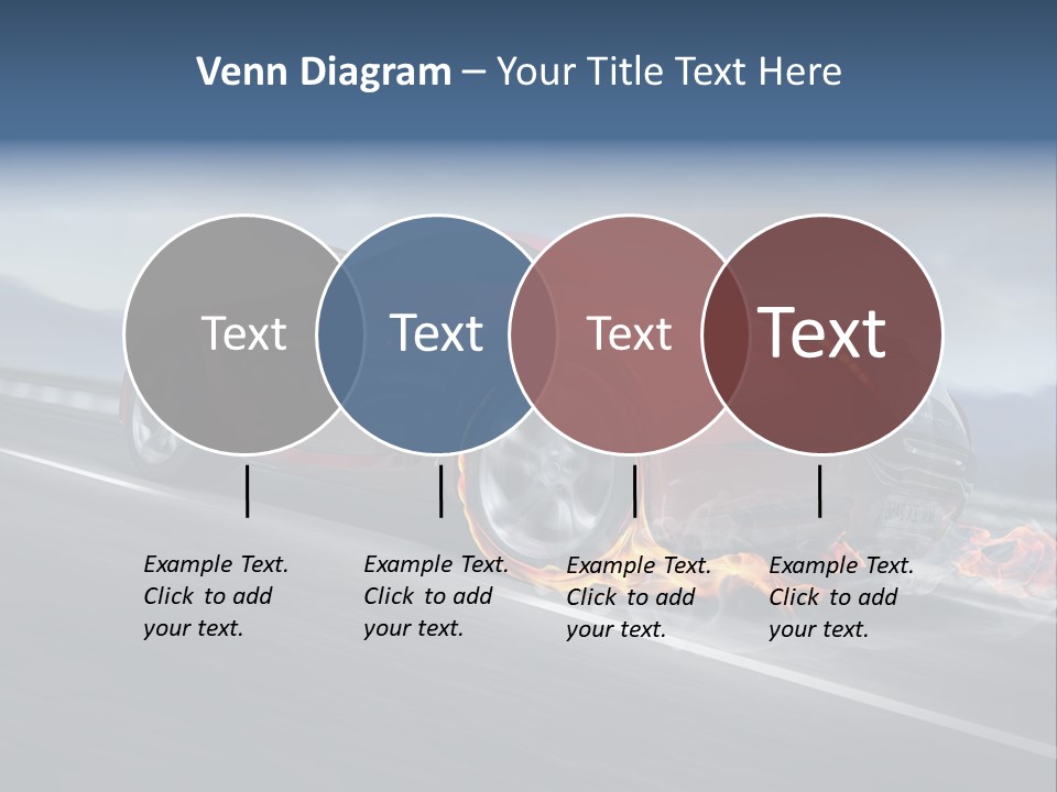 Illustration Fiery Design PowerPoint Template