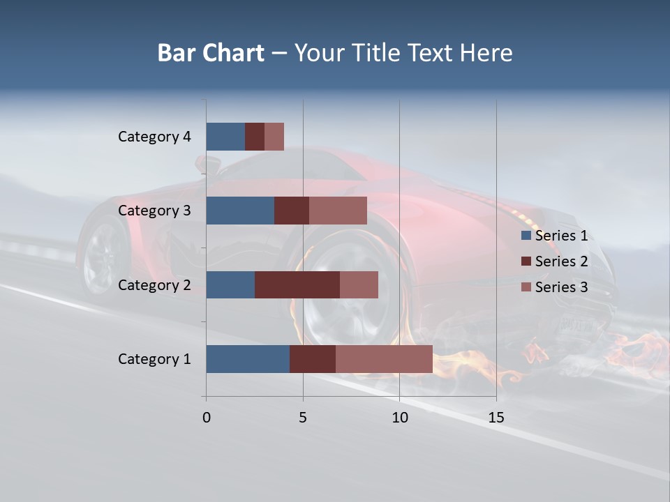 Illustration Fiery Design PowerPoint Template