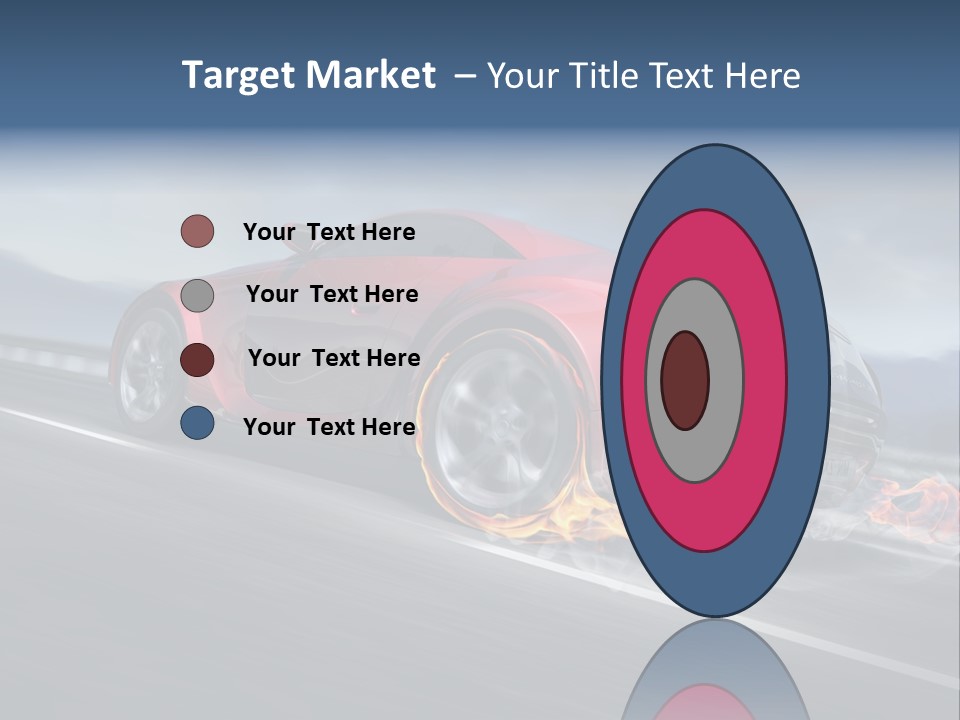 Illustration Fiery Design PowerPoint Template