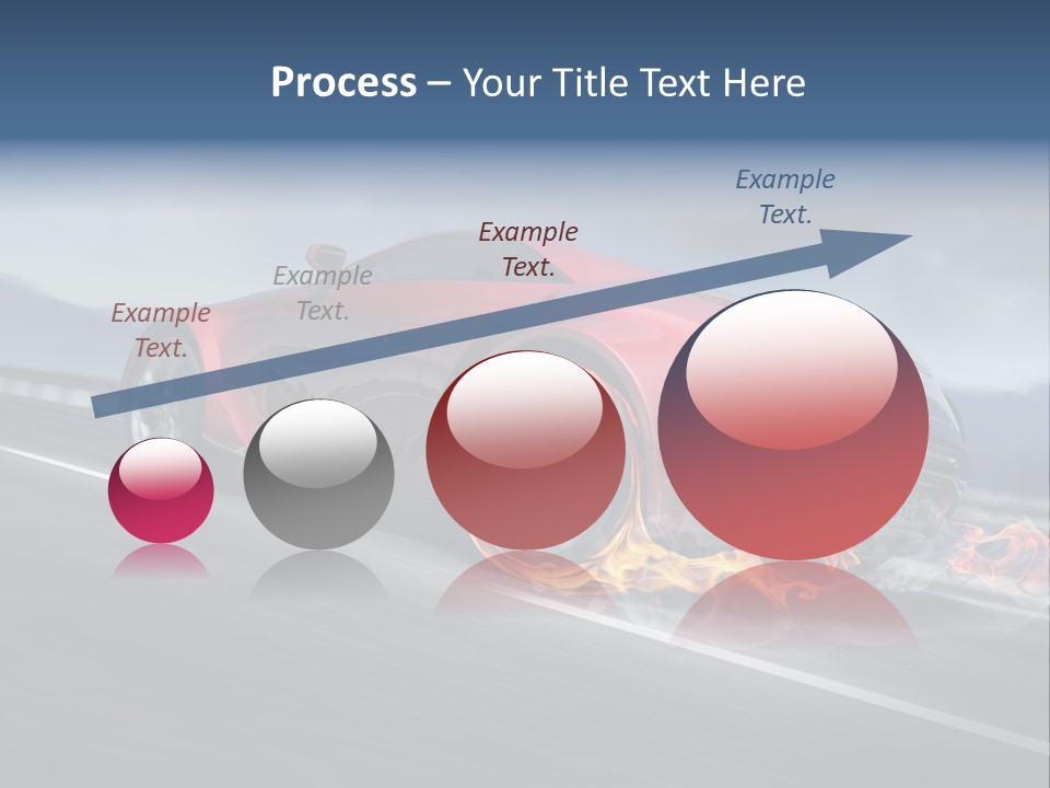 Illustration Fiery Design PowerPoint Template