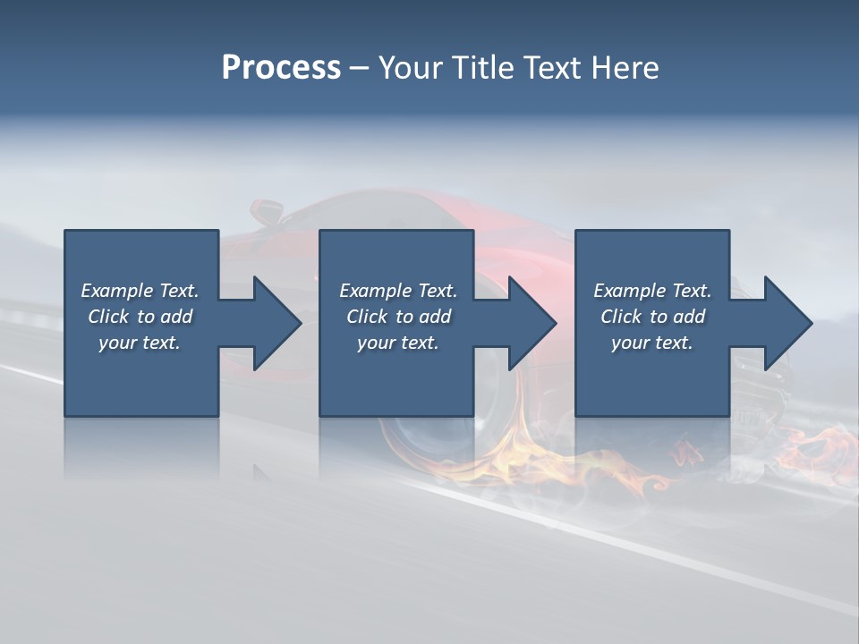 Illustration Fiery Design PowerPoint Template