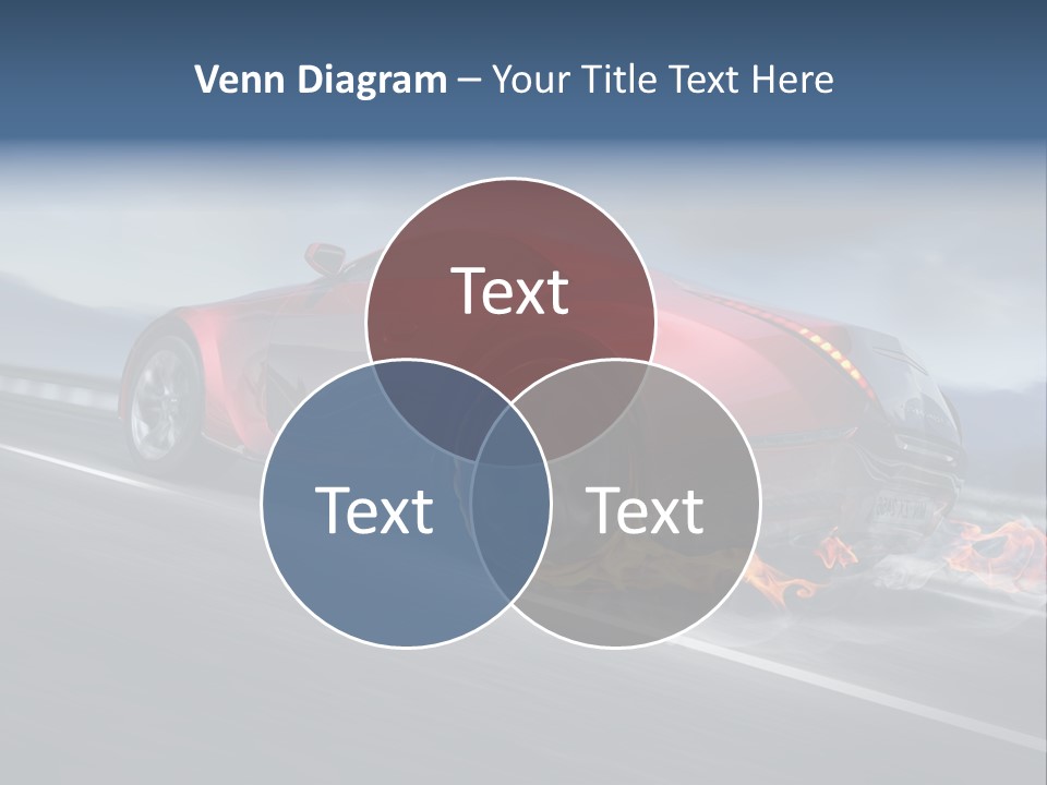 Illustration Fiery Design PowerPoint Template