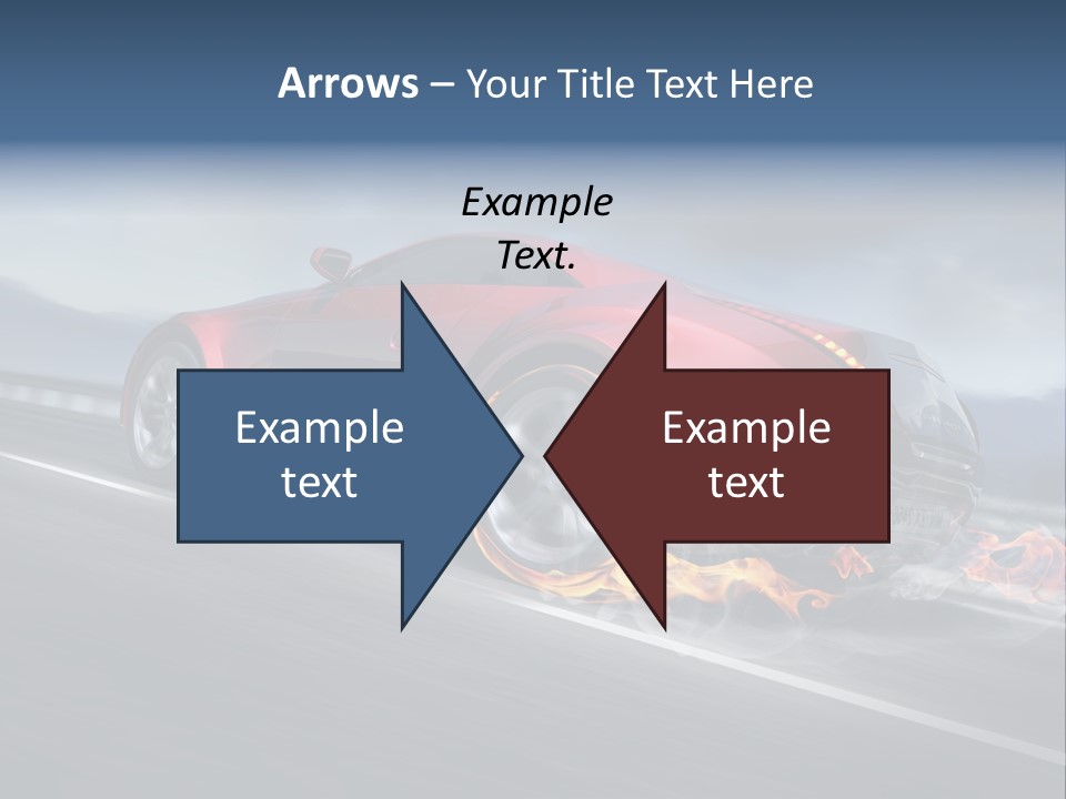 Illustration Fiery Design PowerPoint Template