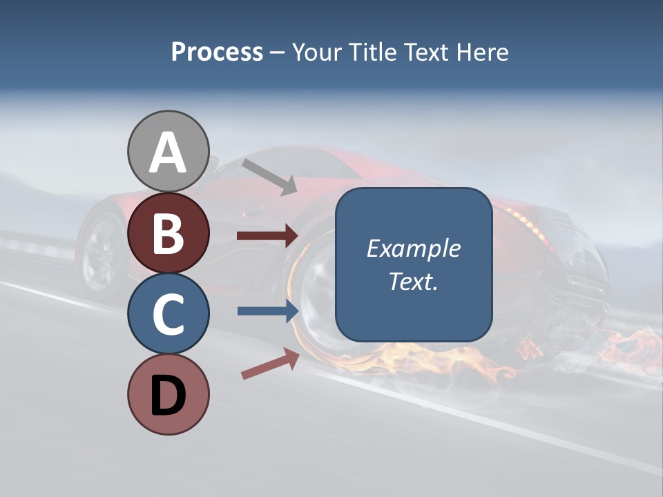 Illustration Fiery Design PowerPoint Template