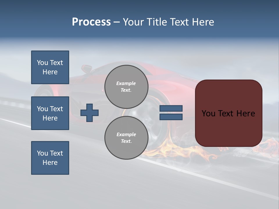 Illustration Fiery Design PowerPoint Template