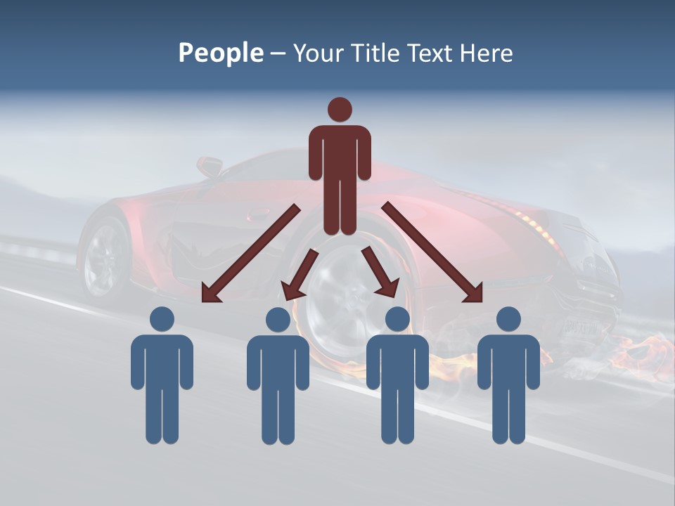 Illustration Fiery Design PowerPoint Template