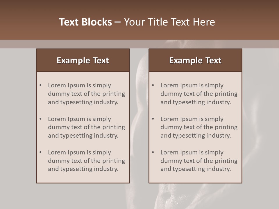 Strength Handsome Sport PowerPoint Template