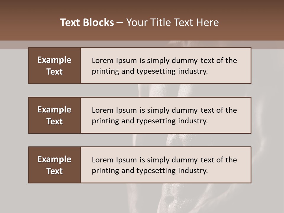 Strength Handsome Sport PowerPoint Template