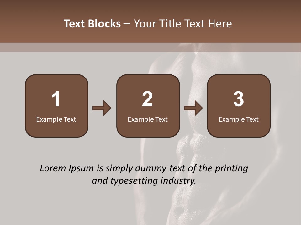 Strength Handsome Sport PowerPoint Template