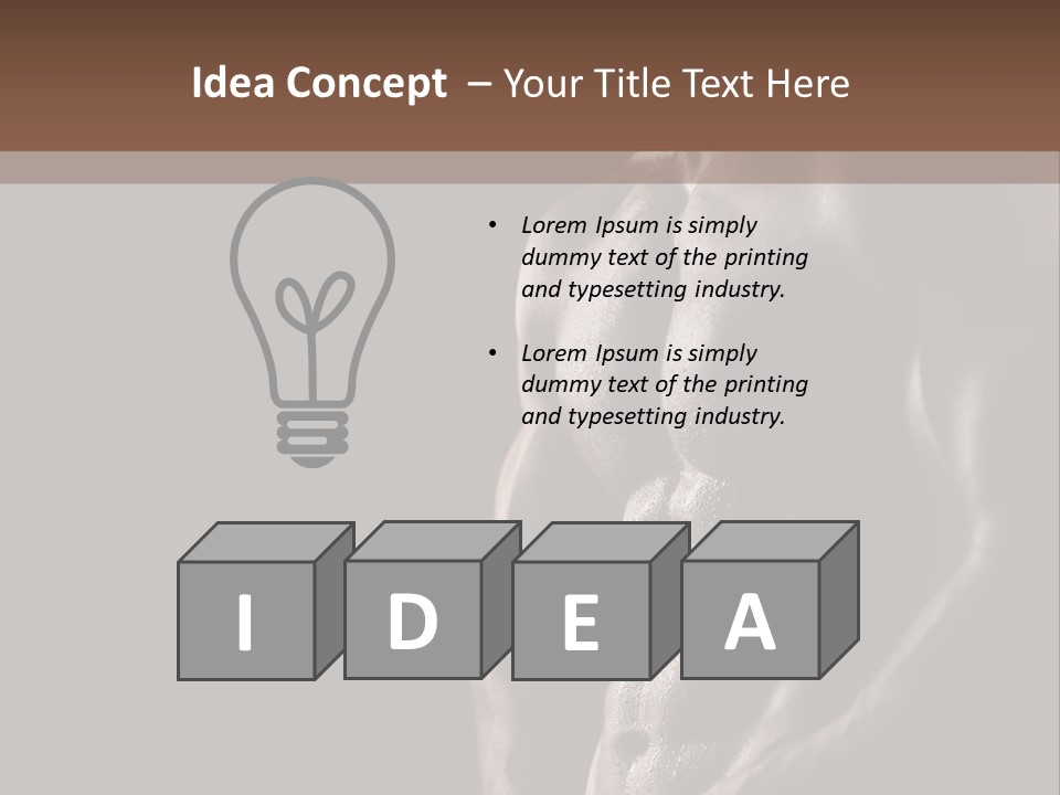 Strength Handsome Sport PowerPoint Template