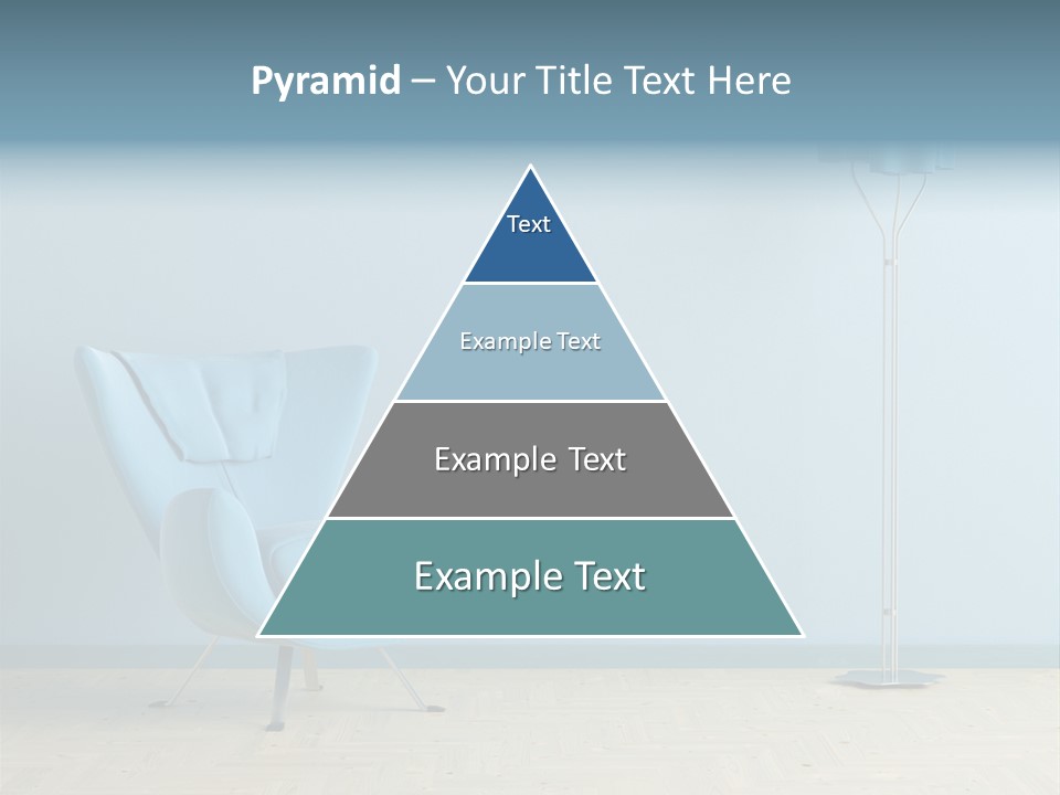 Architecture Couch Blue PowerPoint Template