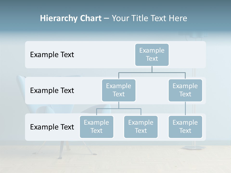 Architecture Couch Blue PowerPoint Template