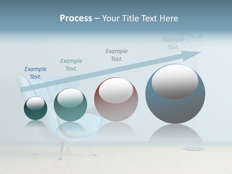Architecture Couch Blue PowerPoint Template