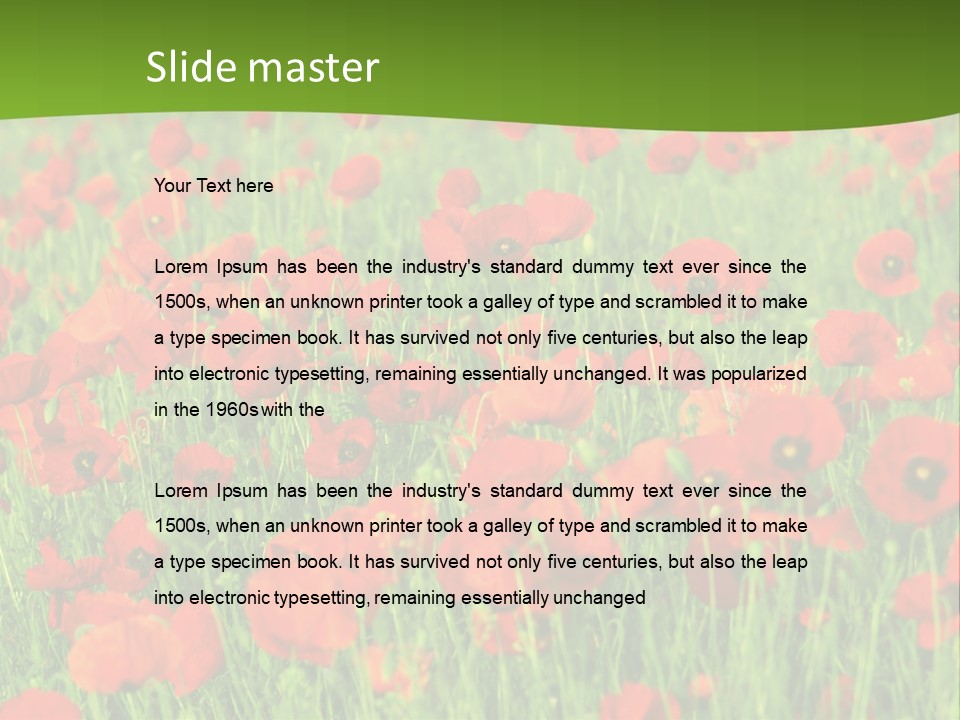 Red Colored Scenics PowerPoint Template