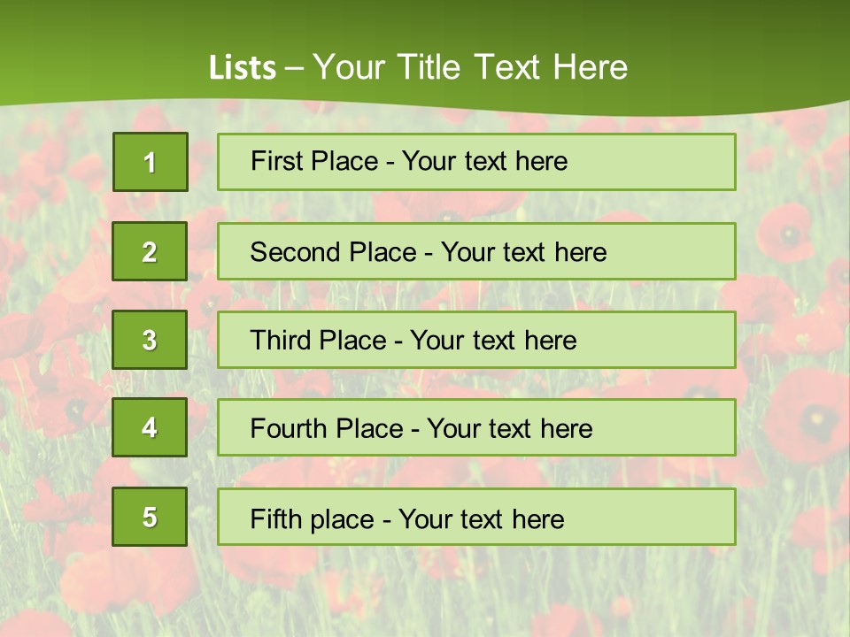 Red Colored Scenics PowerPoint Template