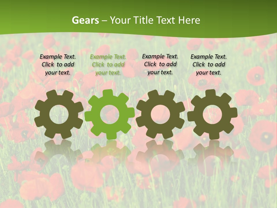 Red Colored Scenics PowerPoint Template