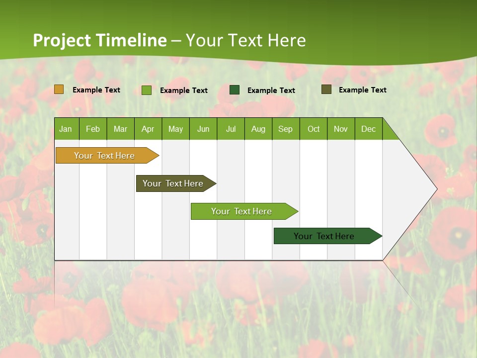 Red Colored Scenics PowerPoint Template