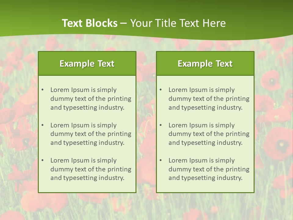 Red Colored Scenics PowerPoint Template