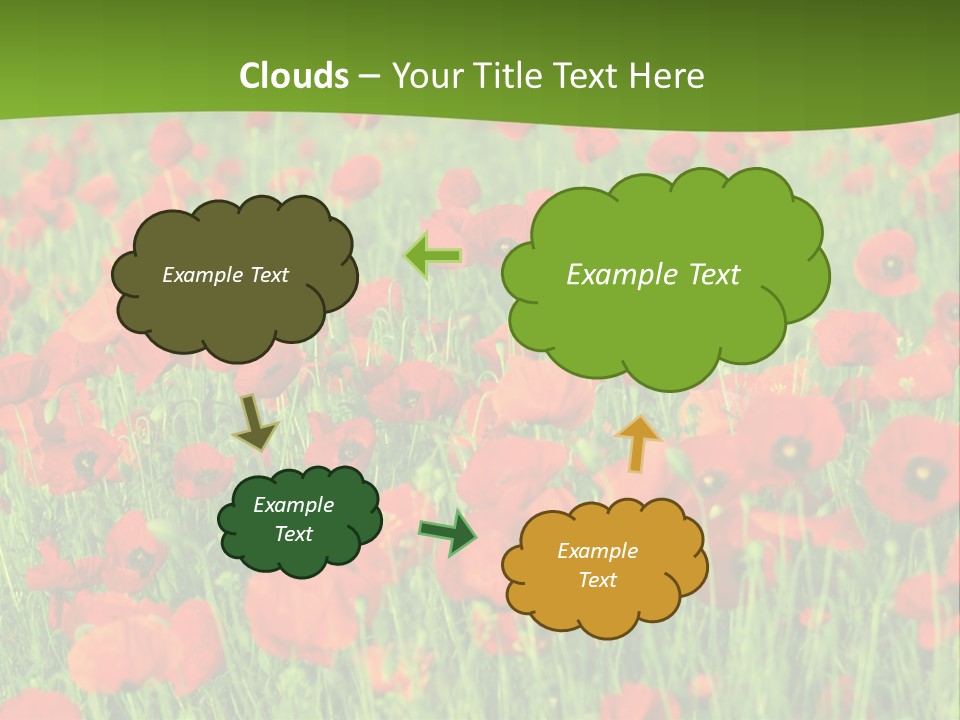 Red Colored Scenics PowerPoint Template