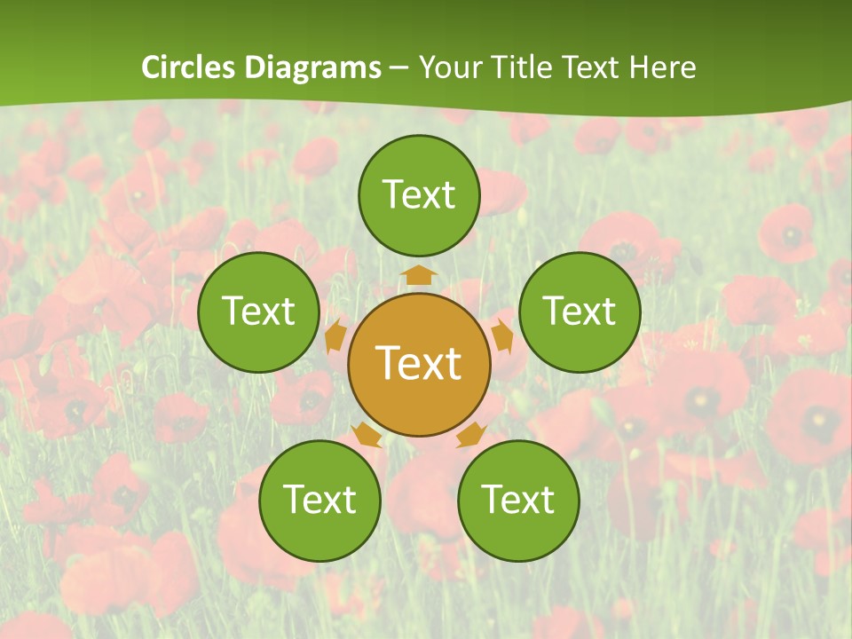 Red Colored Scenics PowerPoint Template