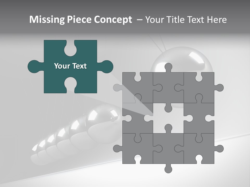 Pendulum Render Balance PowerPoint Template