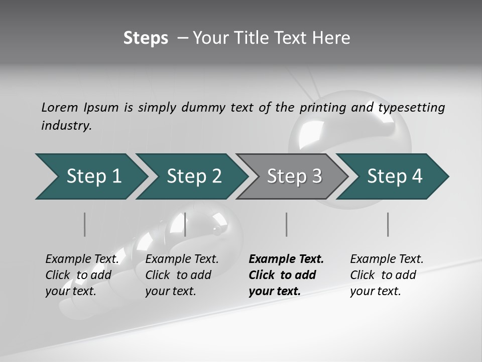 Pendulum Render Balance PowerPoint Template