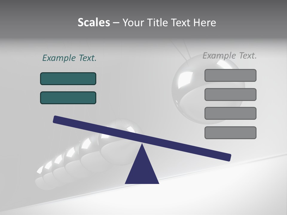 Pendulum Render Balance PowerPoint Template