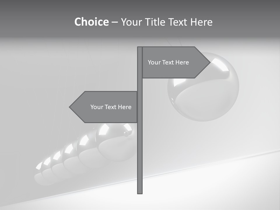 Pendulum Render Balance PowerPoint Template