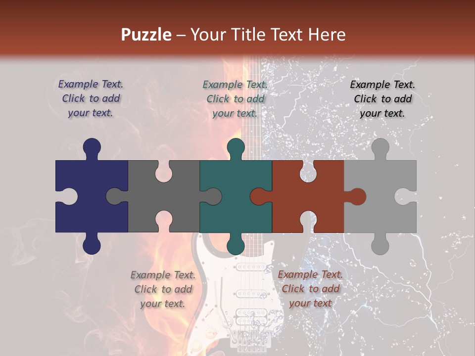Instrument Design Back PowerPoint Template