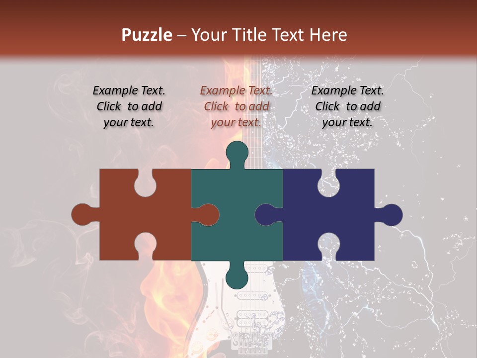 Instrument Design Back PowerPoint Template