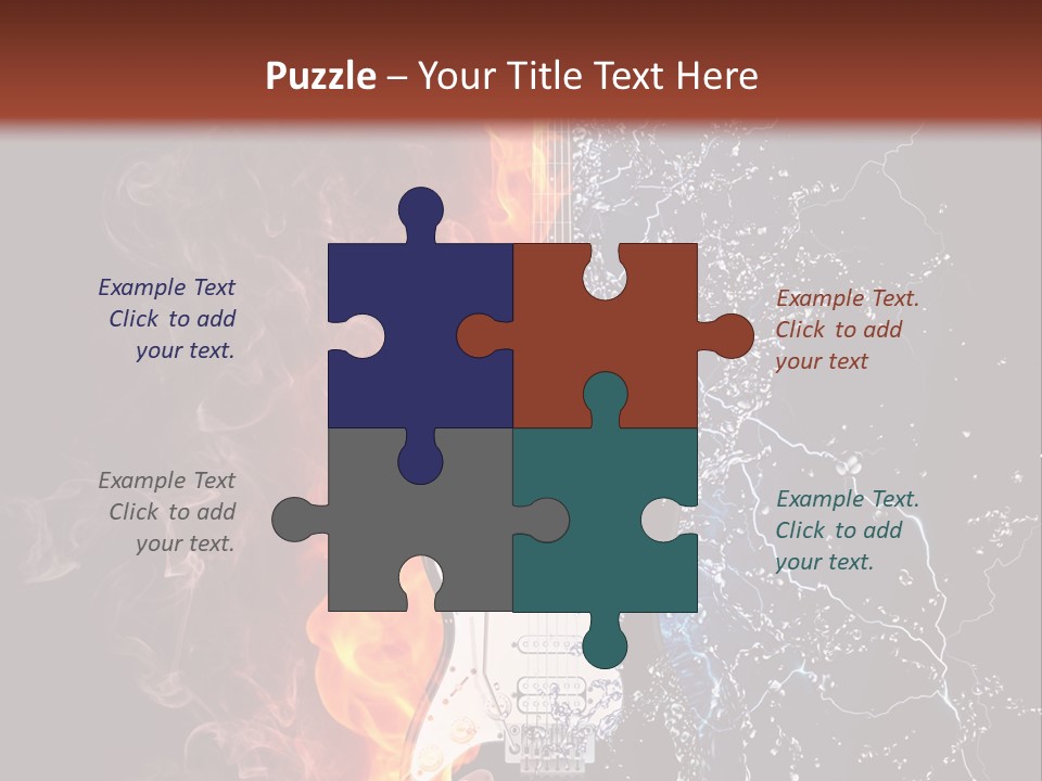 Instrument Design Back PowerPoint Template
