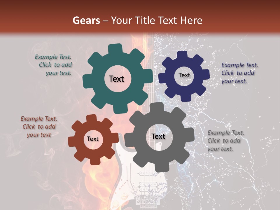 Instrument Design Back PowerPoint Template